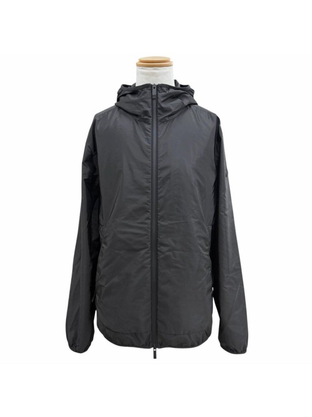 Moncler Granier Nylon Logo Print Hooded with Patch Wzipup Hoodie